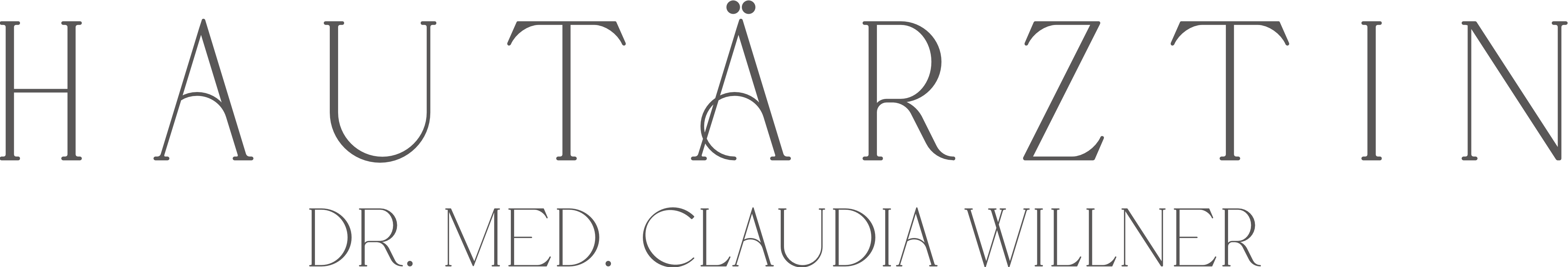 Hautärztin Dr. med. Claudia Willner Logo